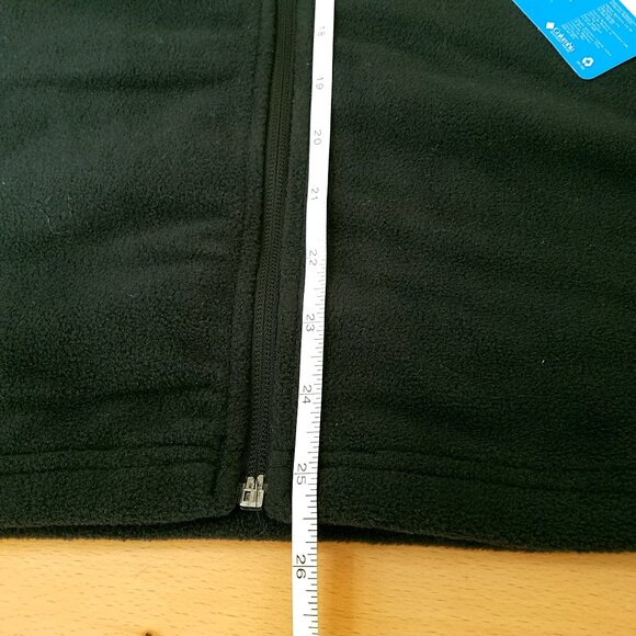 Columbia Men’s Trail III Full Zip Fleece Jacket Large  Black New Lightweight - Picture 11 of 12